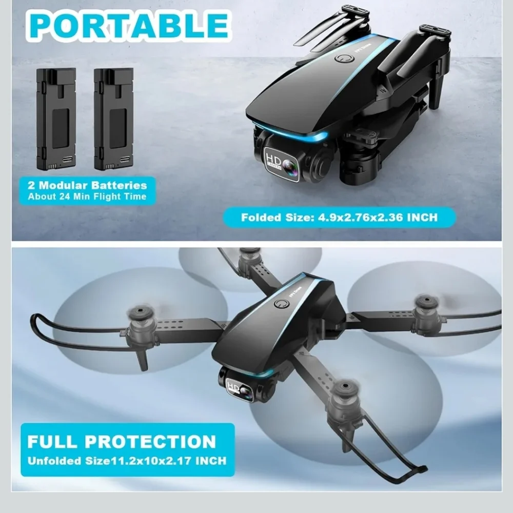 Black HD Camera Drone with Controller